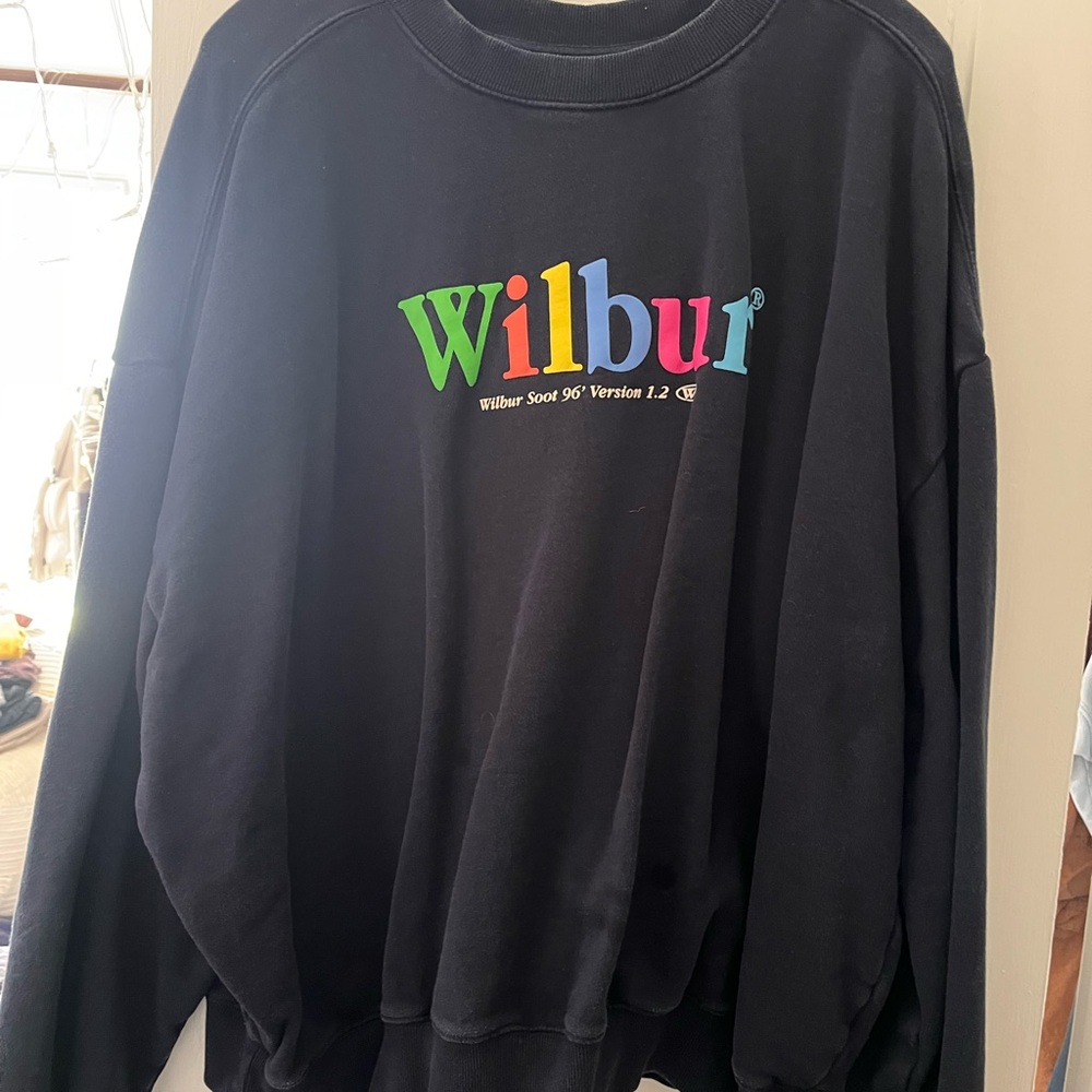 Dark Navy Wilbur Soot Youtuber Crewneck Sweater